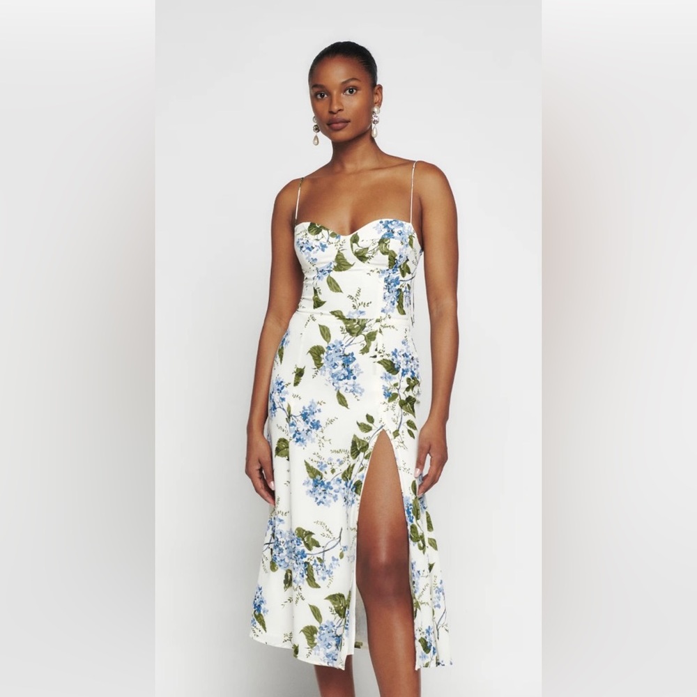 Juliette floral-print georgette midi dress